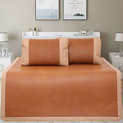 summer mat Rattan seats Three 1.8 Double bed Kit Two-sided Foldable Borneol 1.5 Cool feeling of bamboo mat