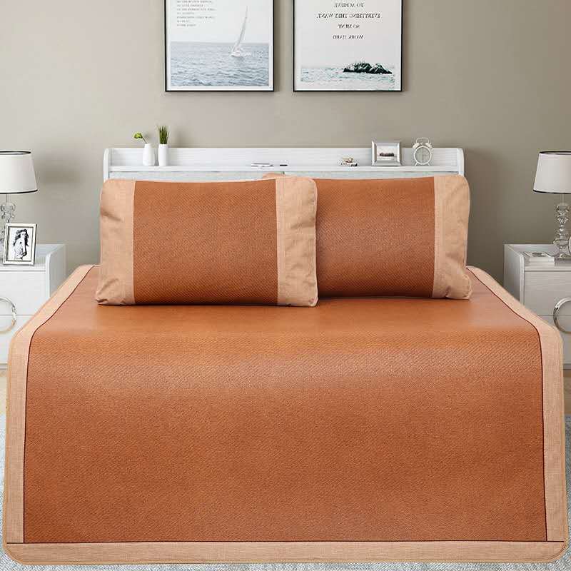 summer mat Rattan seats Three 1.8 Double bed Kit Two-sided Foldable Borneol 1.5 Cool feeling of bamboo mat