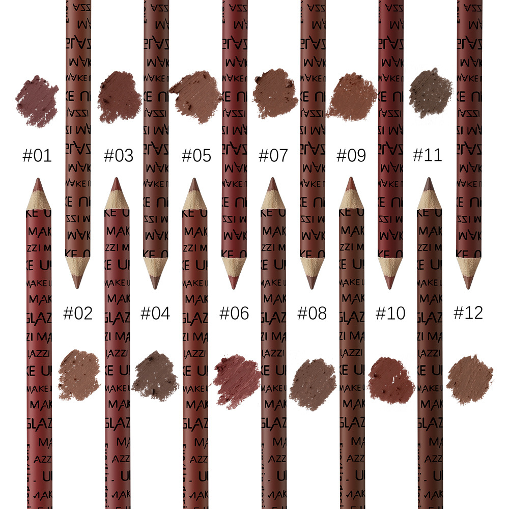 Casual Solid Color Wood Lip Pencil display picture 4