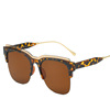 Metal retro square trend glasses solar-powered, sunglasses, Amazon, European style, wholesale