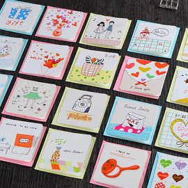 卡通小贺卡批发迷你节日韩版可爱贺卡S650六一儿童节清新小卡片