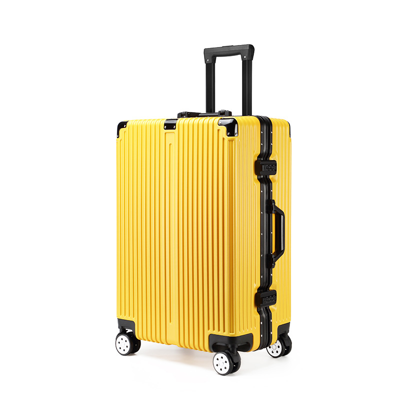 luggage定制旅行箱複古拉杆箱鋁框密碼箱24行李托運箱20寸登機箱