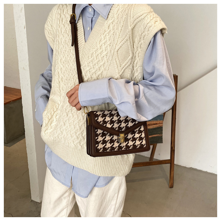 Fashion Messenger Woolen Small Square Bag display picture 4