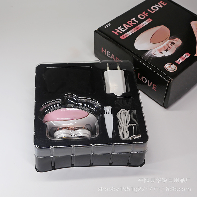 工厂现货 女士4头电动剃毛器 隐藏脱毛器 usb款Mini Lipsticks