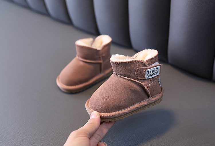 Baby vinterplysch 0-11 år gamla pojkar och flickor snö bomull promenadskor nyfödda babystövlar_voghion.com