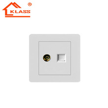 黎巴嫩式外贸出口厂家86型变态点墙壁有线电视电话插座