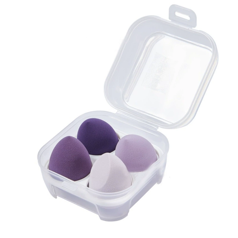 Cosmetic sponge, storage box, set, internet celebrity, 4 pieces