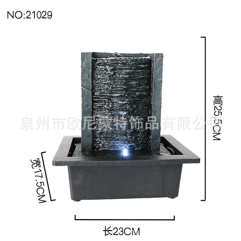 Factory Direct Selling Patented Living Room Fountain Flowing Water Ornaments Decorative Landscape Making Money Ornaments Feng Shui Ball Wheel Desktop