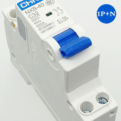 Chint leakage protector switch household air switch dual-line dual-in dual-out circuit breaker 1P+N 32A