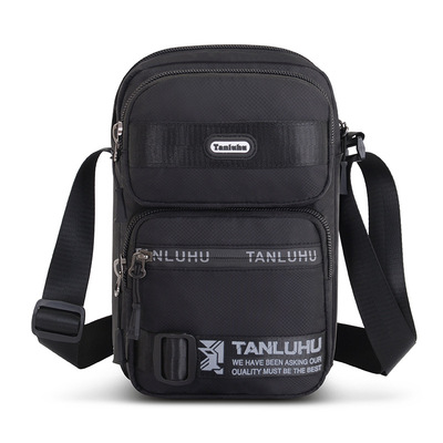 探路虎男士單肩包休閑韓版郵差包運動多功能帆布斜挎包牛津布包男