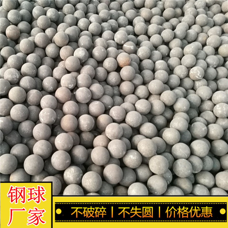 厂家供应20-150mm锻造钢球 球磨机用高硬度 不失圆不破碎耐磨铁球