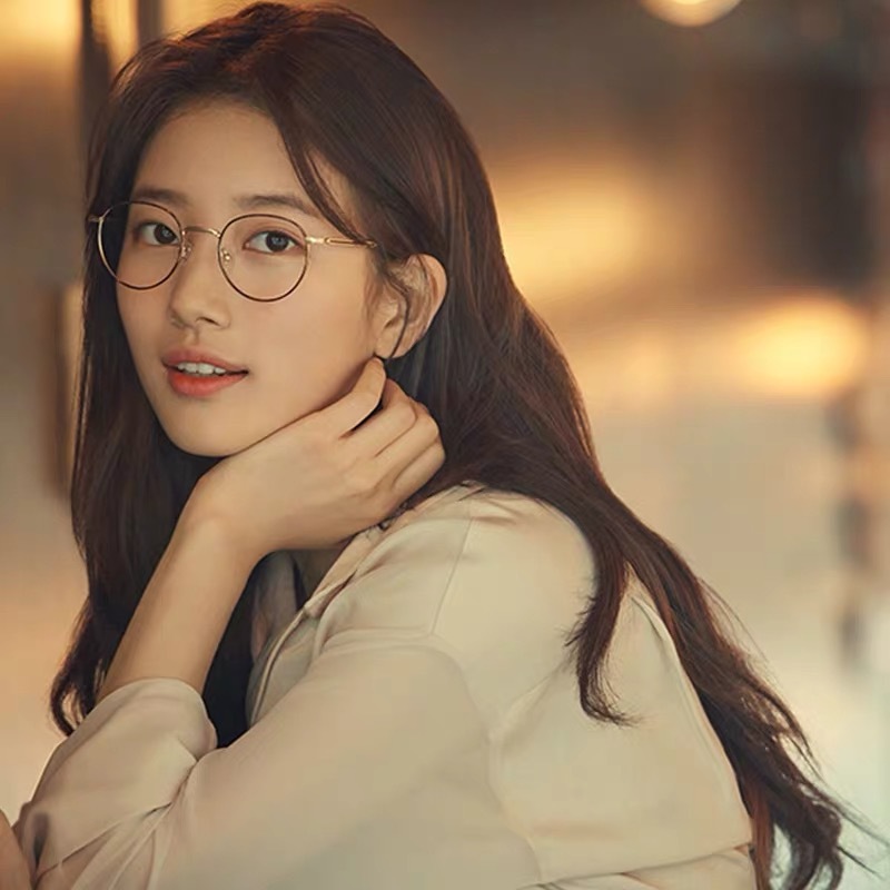 Xiuzhi's Same Style Myopia Men, Επίπεδος Φωτισμός Υπολογιστή κατά του Μπλε για Γυναίκες, Κορεατική Έκδοση, Μοντέρνος Σκελετός Γυαλιών Οράσεως_voghion.com