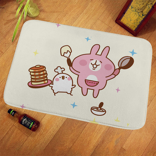 Cartoon floor mat entry door cute cartoon Kalahela rabbit foot mat Taiwan doll machine special leaflet 150g