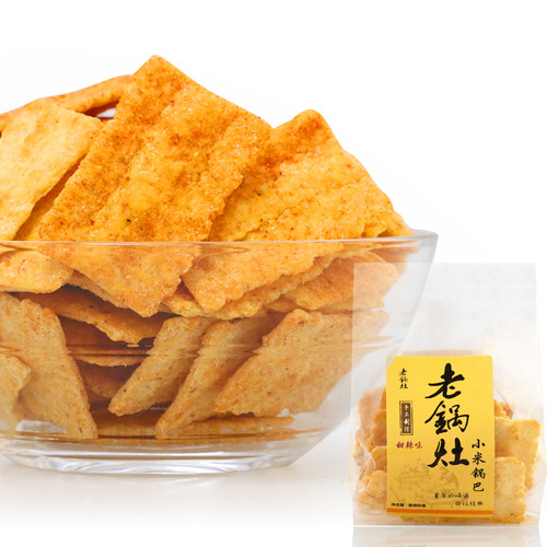 Handmade Small Pack Old Pot Kitchen Crisp Rice Crackers 6 Pounds Box Trendy Old-fashioned Nostalgic Office Snacks
