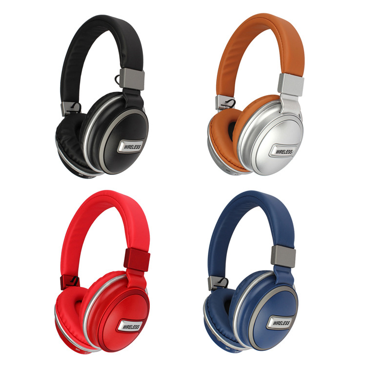 跨境头戴式无线蓝牙耳机重低音手机无线插卡耳麦电脑耳机加印LOGO|ru