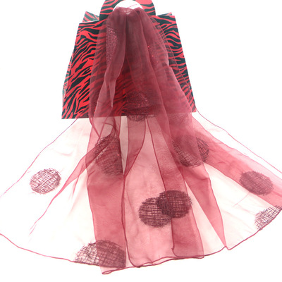 歐根紗圓餅絲巾 圓餅亮片跳舞穆斯林頭巾 輕盈蓬松薄款絲巾