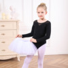 Children's pleated skirt, dancing black mini-skirt