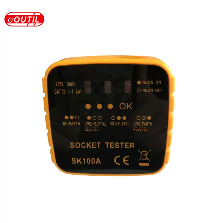 SK100A电源插座检测仪线路检测仪器插座测试相位检测仪