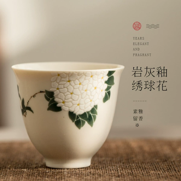 Tea Cup-Hydrangea (Rocky Glaze)