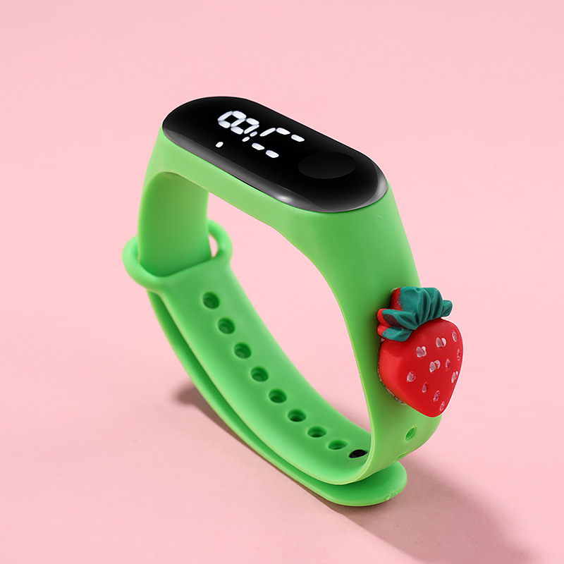 公仔电子表草莓绿色