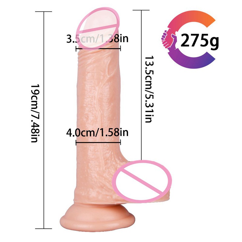 Dương Vật Giả Đóng Tường 19cm Lovetoy Dương Vật Giả Đóng Tường 19cm Lovetoy