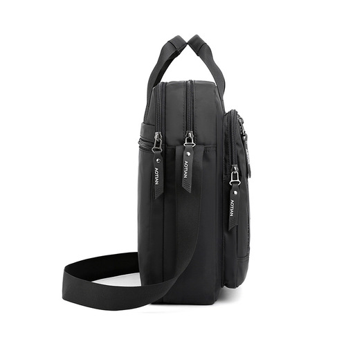 Men's Large Capacity 12-inch Laptop Bag, Single Shoulder Crossbody Bag, Hand-held Briefcase, Casual Business Backpack, Autumn/Winter New Arrival