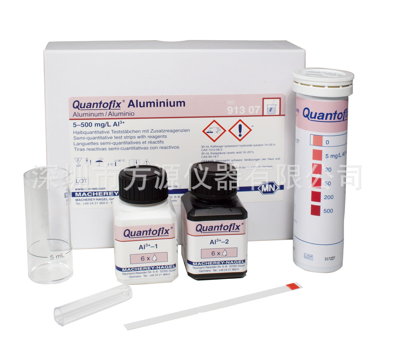 德国MN铝测试条91307 铝快速测试纸0-500mg/L