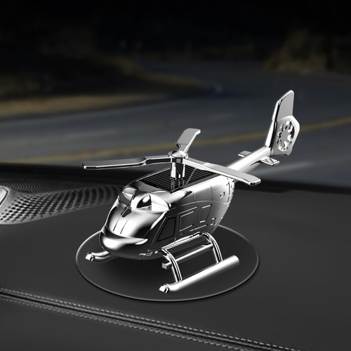 Creative car perfume, metal solar rotating helicopter aromatherapy ornaments, automotive supplies