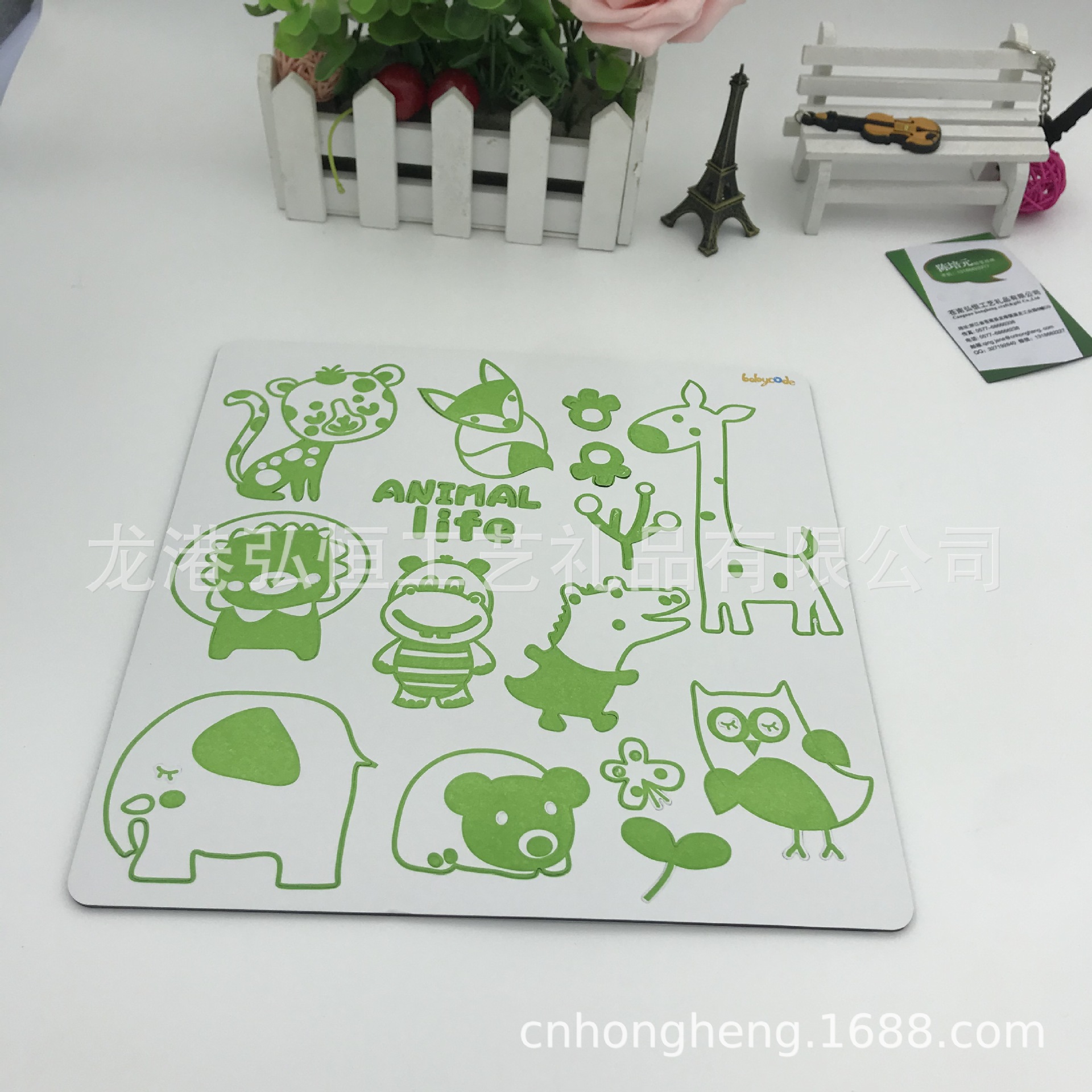 可定制EVA闪粉贴双面海棉股胶DlY儿童闪粉贴纸动物主题贴纸