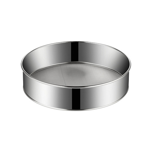Stainless steel flour sieve thickened handheld sieve mesh baking tool fine 60 mesh filter ultra-fine flour sieve
