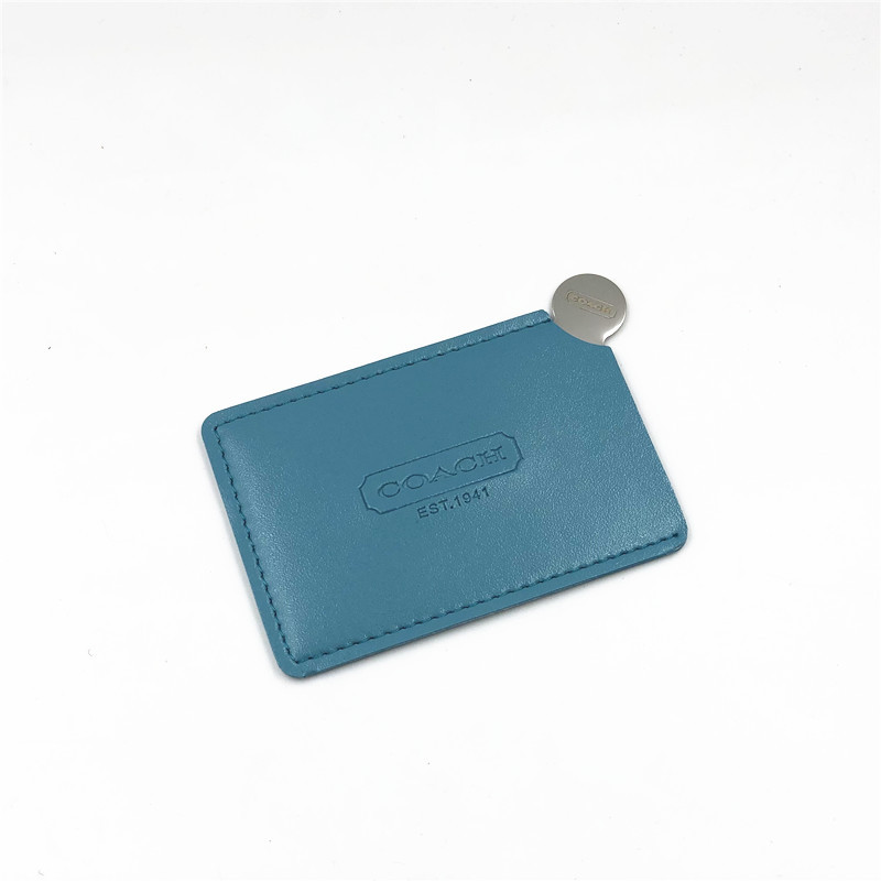 Mini espejo cosmético de acero inoxidable espejo resistente a la caída espejo portátil de dibujos animados de mano pequeño espejo logotipo imprimible