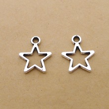 A1623 星星 600个/包 0.4克 12x15mm 古银色合金饰品配件批发