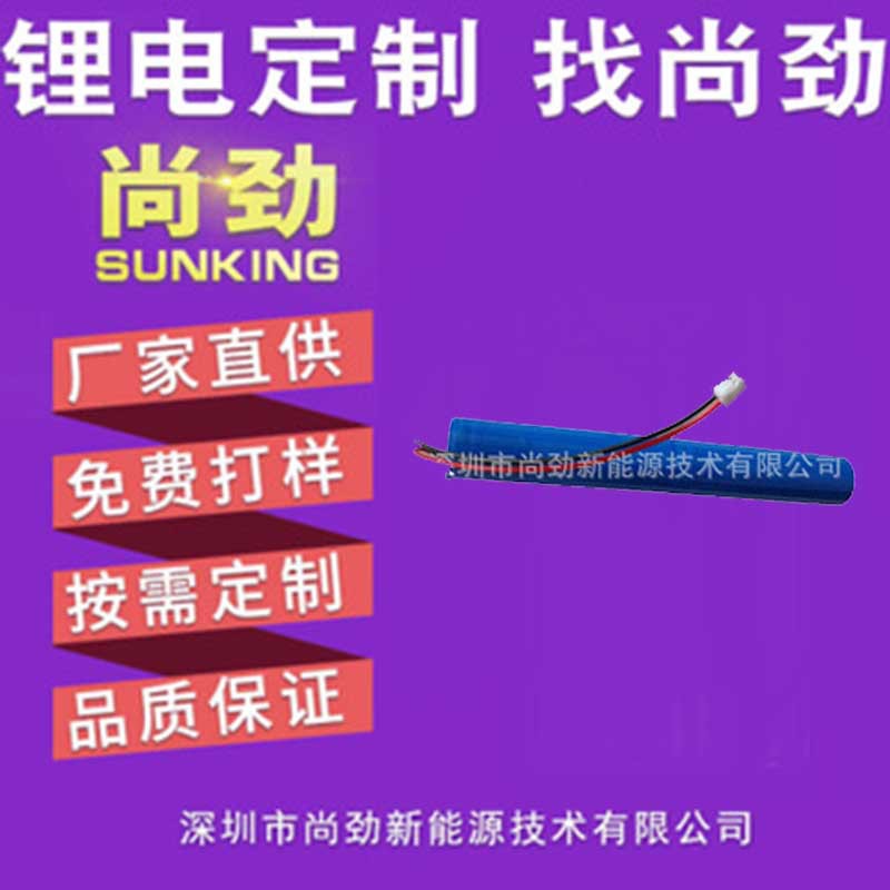 SUNKING18650锂电池组3.7/7.4V/12V现货手电筒按照灯测试设备电池