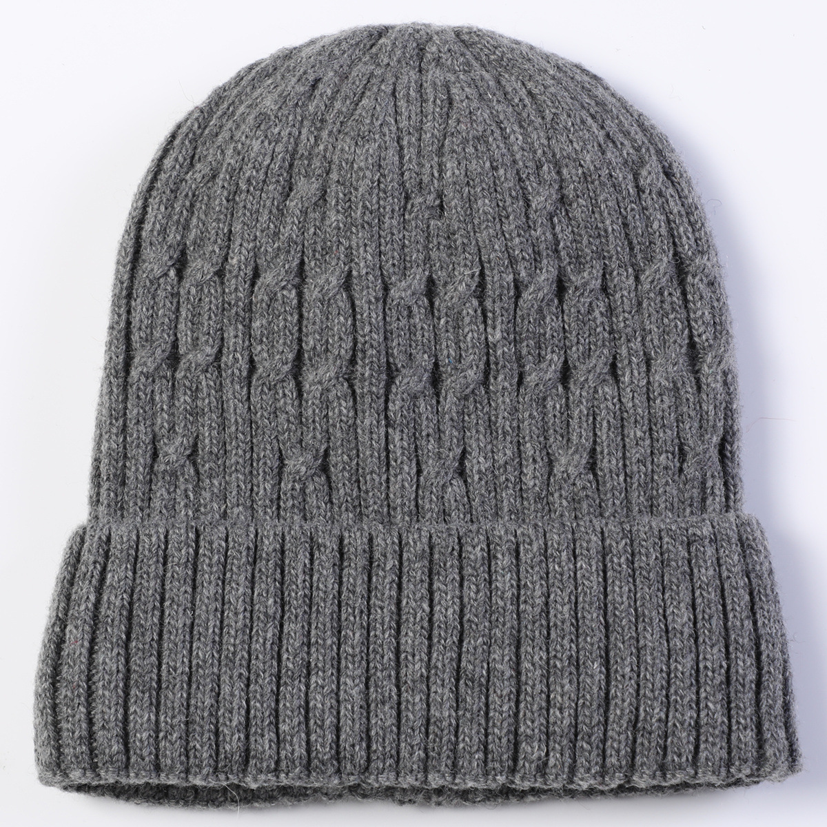 Knitted Beanie Hat For Men Warm Winter Wool Cycling Ear Cap_voghion.com