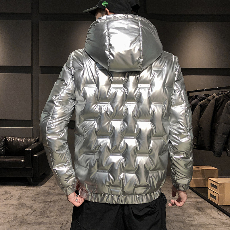 2023 New Trendy Bright Face Men's Down Korean Edition Lightweight and Slim Fit Youth Winter Coat_voghion.com