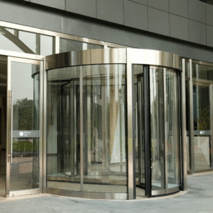 Производитель переработка кольца Колонна вращающаяся индукционная дверь Отель автоматический стеклянный стеклянный кольцо.