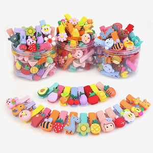 26pcs Children boy girls baby cartoon hairpins braided hair accessories Clip headgear Side clip set Princess baby clip girls hairpin