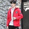 2020 Adidas cotton-padded clothes Teenagers Korean Edition leisure time keep warm coat Hooded Fur collar cotton-padded jacket Manufactor Direct selling wholesale