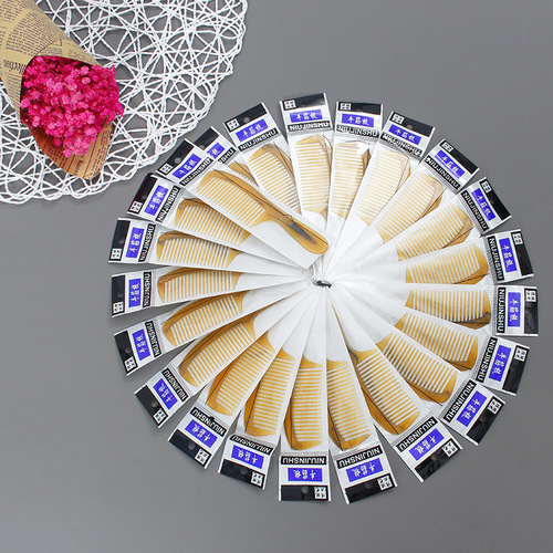 Comb manufacturer wholesale small gift horn comb individually packaged small size discount constant supply beef tendon hairdressing comb