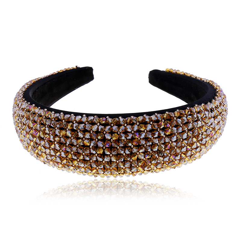 Fashion New Exaggerated Crystal Full Diamond Headband Retro Crystal Headband Accessories Wholesale Nihaojewelry display picture 13