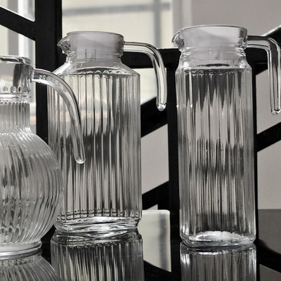 厂价热销玻璃冷水壶凉水柠檬水壶家用果汁壶酒吧洋酒扎啤大扎壶|ms