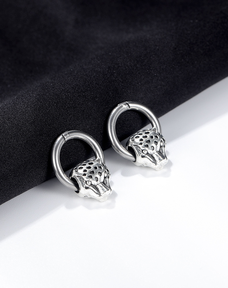 New Korean  Fashion Earrings Trendy Male Personality Jewelry Titanium Steel Men's Simple Earrings  Nihaojewelry Wholesale display picture 6