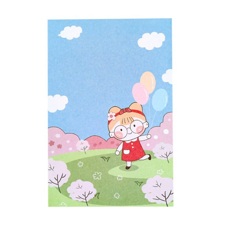 Cartoon book for elementary school students, cute note