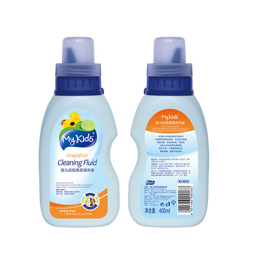 Baby bottle fruit and vegetable cleaning liquid baby bottle milk scale cleaning agent children's tableware toy cleaner 400ml