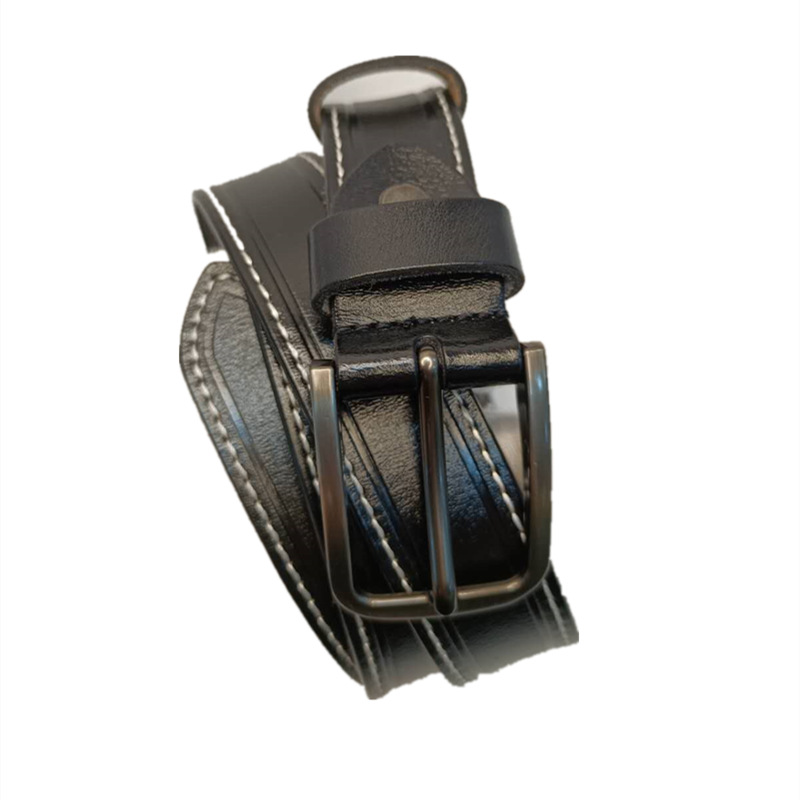 Boucle de ceinture en cuir de vache pour femmes et hommes, ceinture décontractée et polyvalente, Version coréenne, rétro, tendance, cadeau pour hommes, offre spéciale_voghion.com