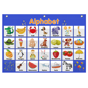 Производитель оптом Amazon Hot -Showing Alphabet Card Vinging Bag Alphabet Pocket Hard