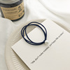 Hair rope from pearl for adults, cute elastic hair accessory, Korean style, simple and elegant design