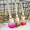 Wood cover Cube Glass empty bottle Aromatherapy Pendant automobile Supplies ornament Glass bottle Pendants Manufactor Direct selling