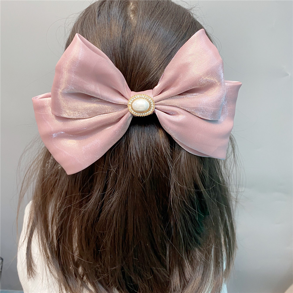 Trendy Fabric Large Double-layer Bow Hairpin display picture 18