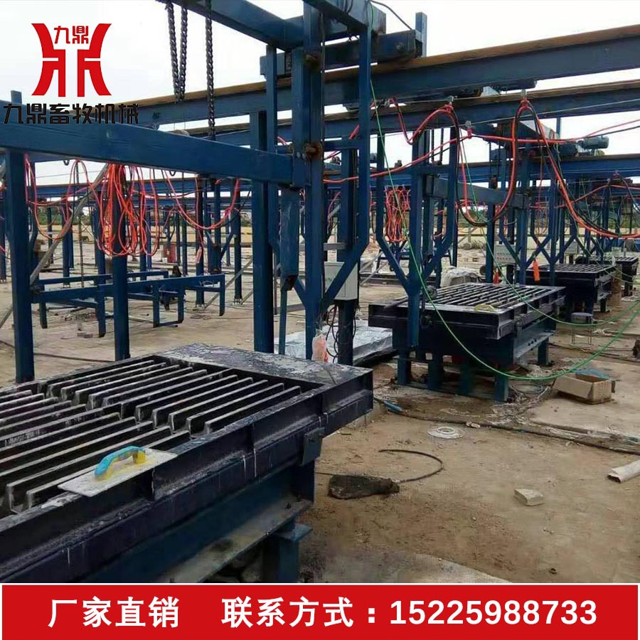 九鼎机制板生产线猪场漏缝板设备 机制水泥漏粪板加工设备